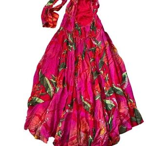 Farm Rio Pietra Flora maxi halter dress Medium